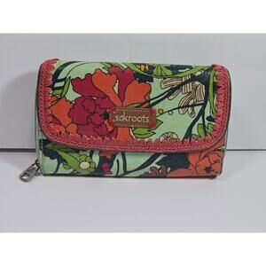 Sakroots Wallet Multicolor Vibrant Peace Colorful Floral Boho